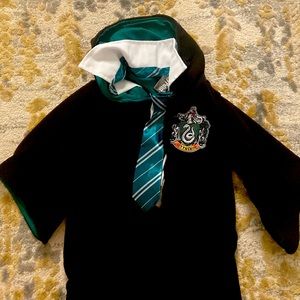 Toddler slytherin Halloween costume